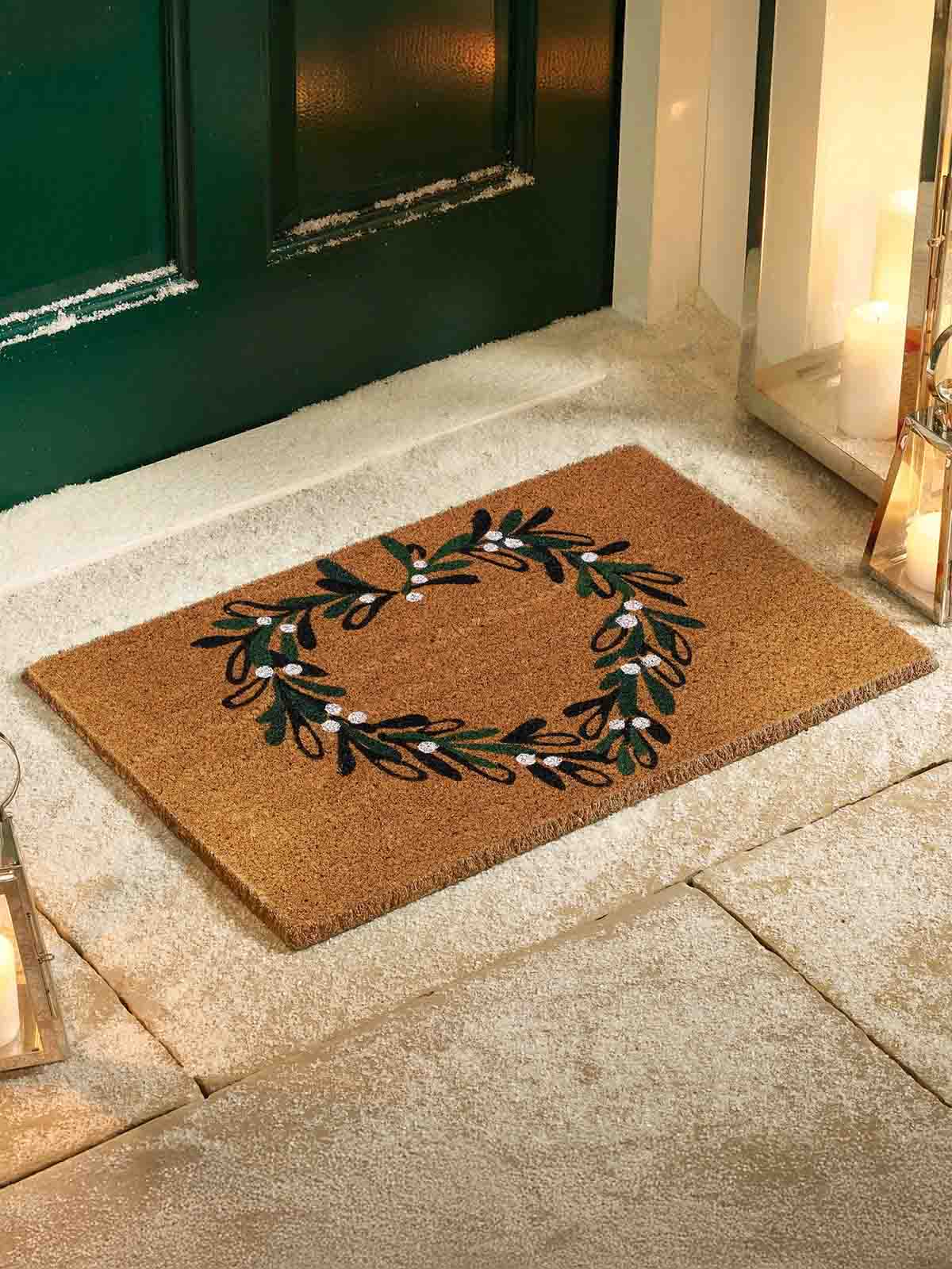 Doormat 43 x 73 cm - Mistletoe heart