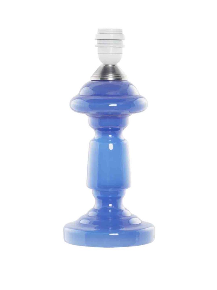 Table lamp opal glass & quot;Petro 1& quot; (33 cm) - Royal blue opal
