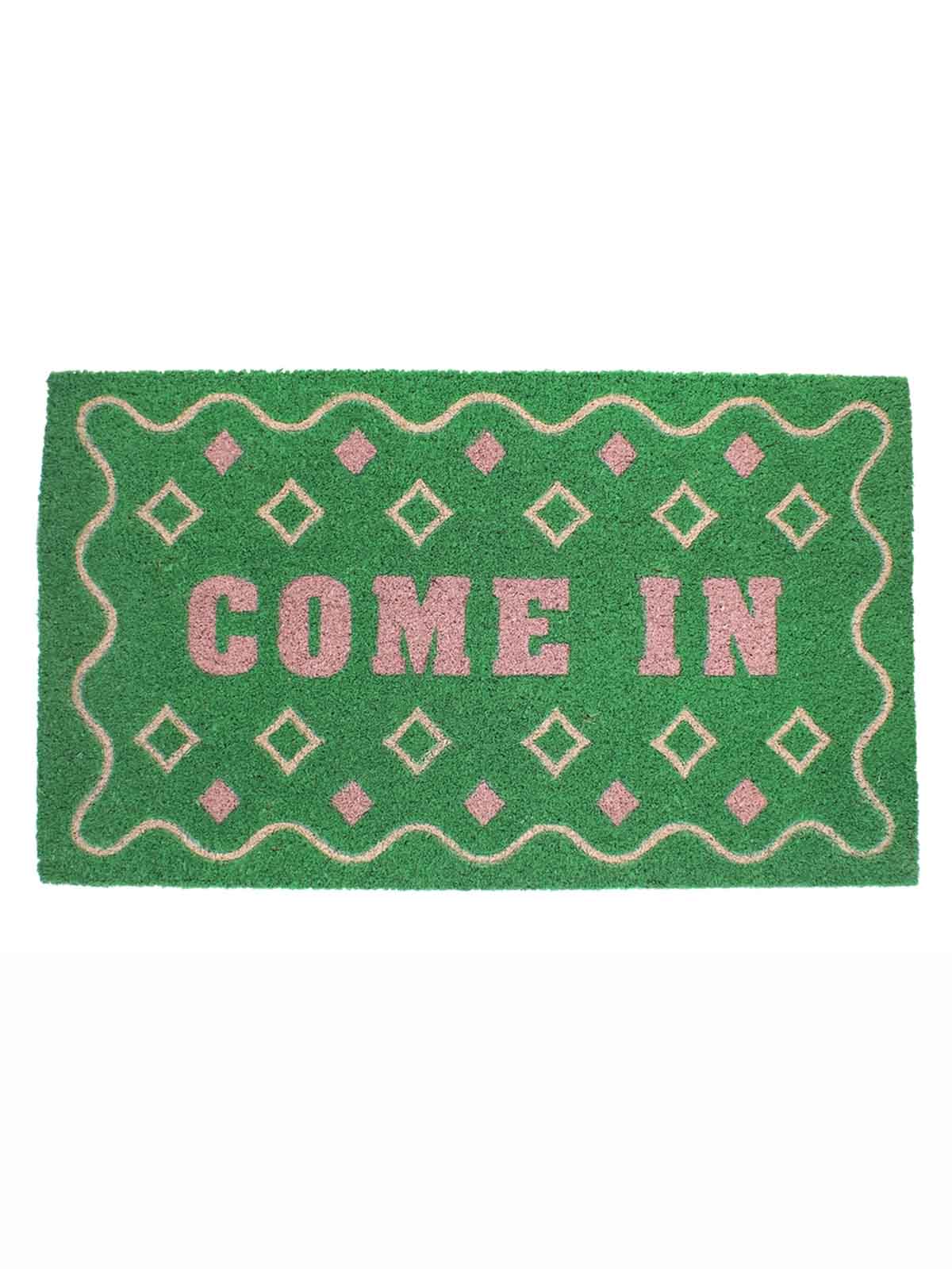 Doormat 43 x 73 cm - Green with 