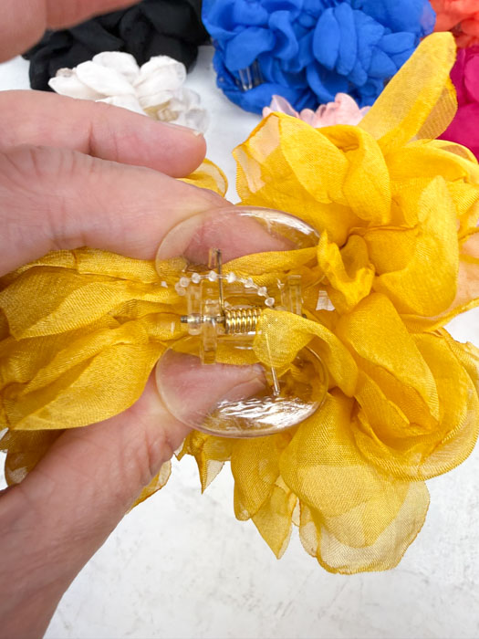 Hair clip flower