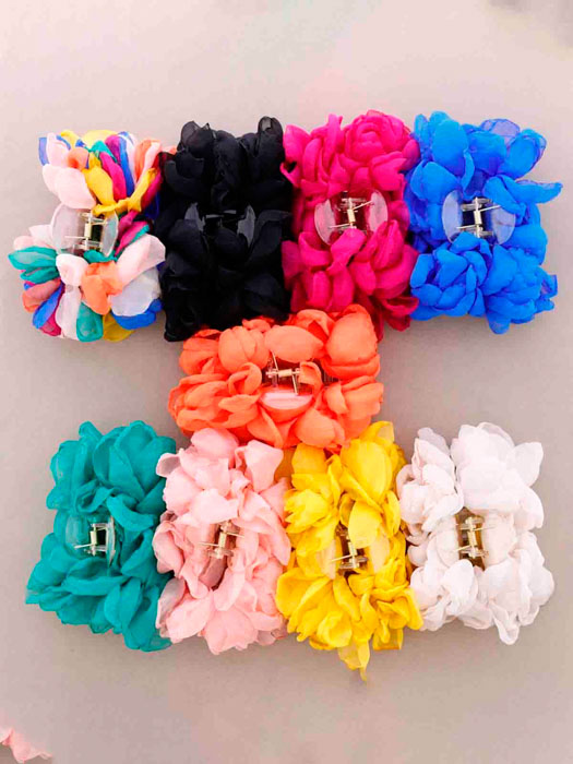 Hair clip flower