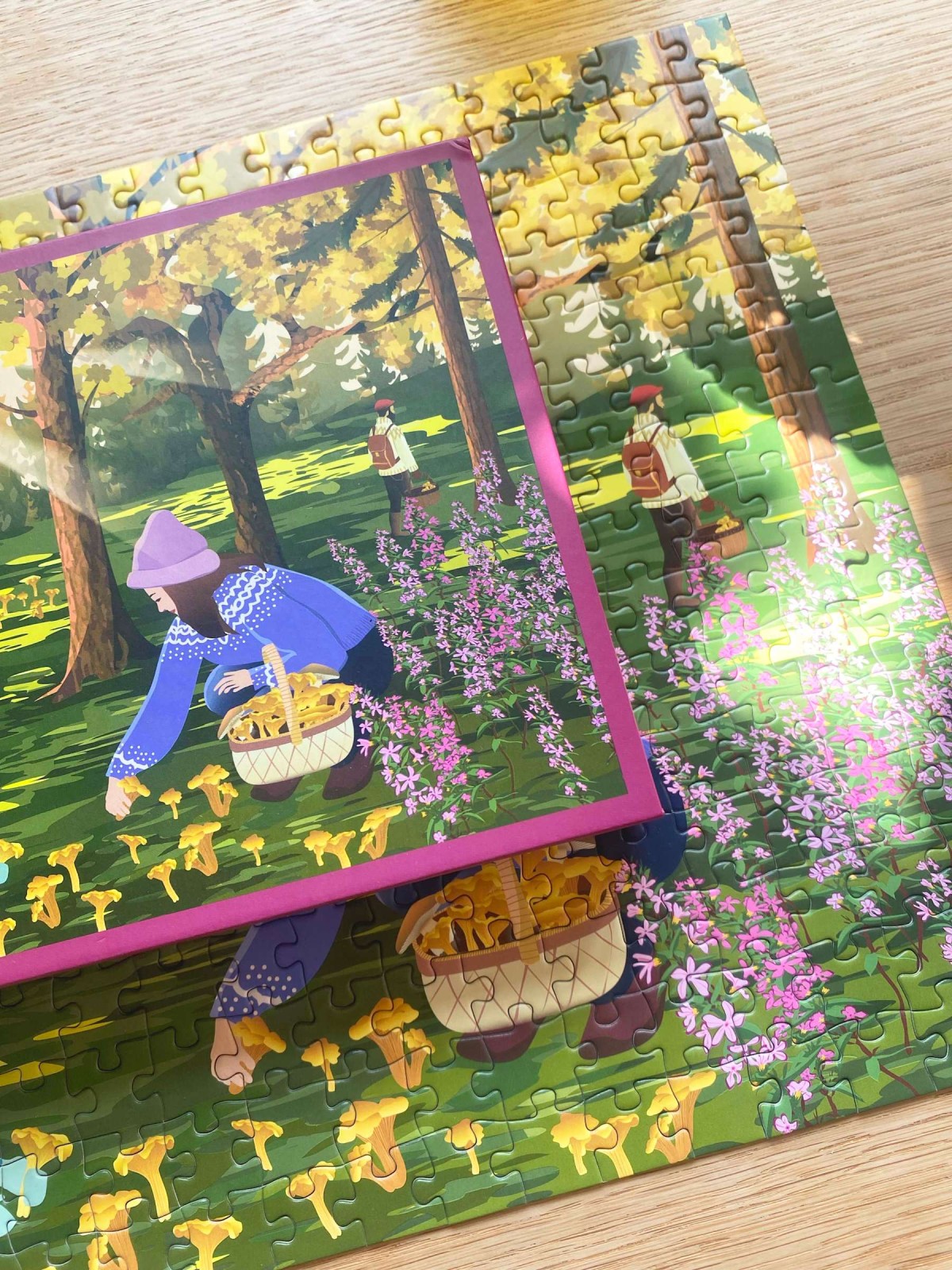 Alternative view of Puzzle 300 pieces - CHANTERELLES