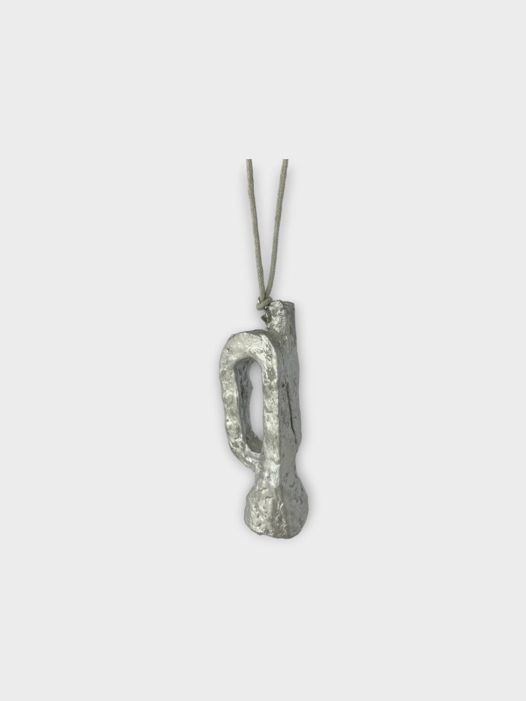 Cotton maché trumpet - silver - Image 2