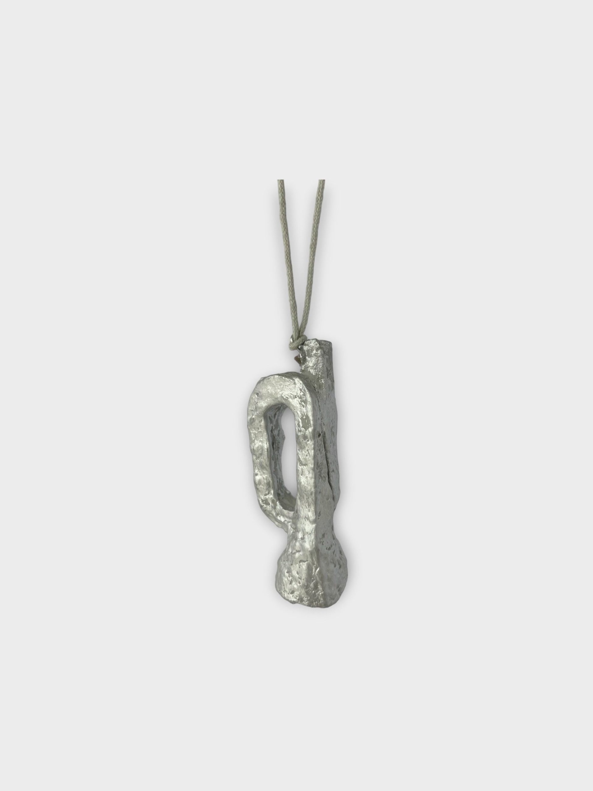 Cotton maché trumpet - silver - Image 2