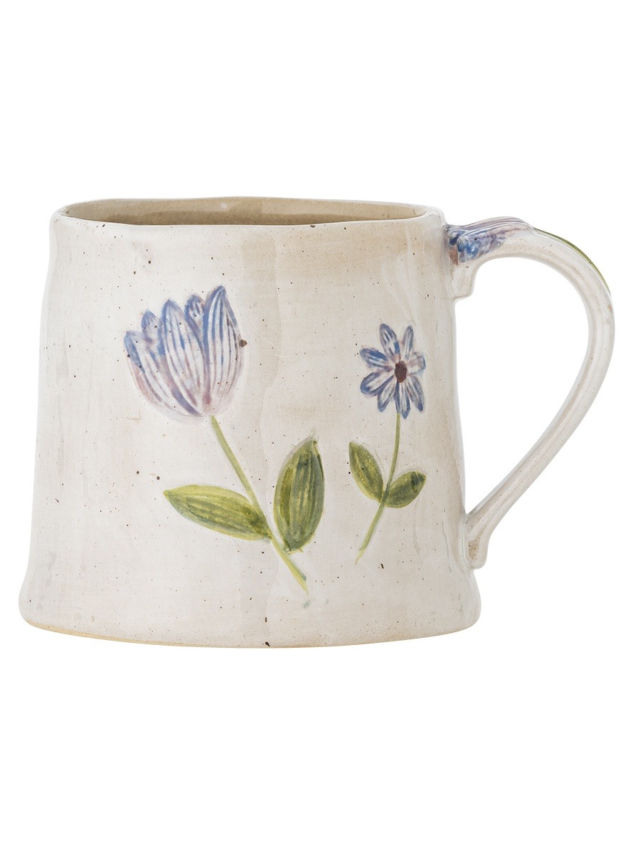 Cup & quot;Camilla& quot; with blue floral motif