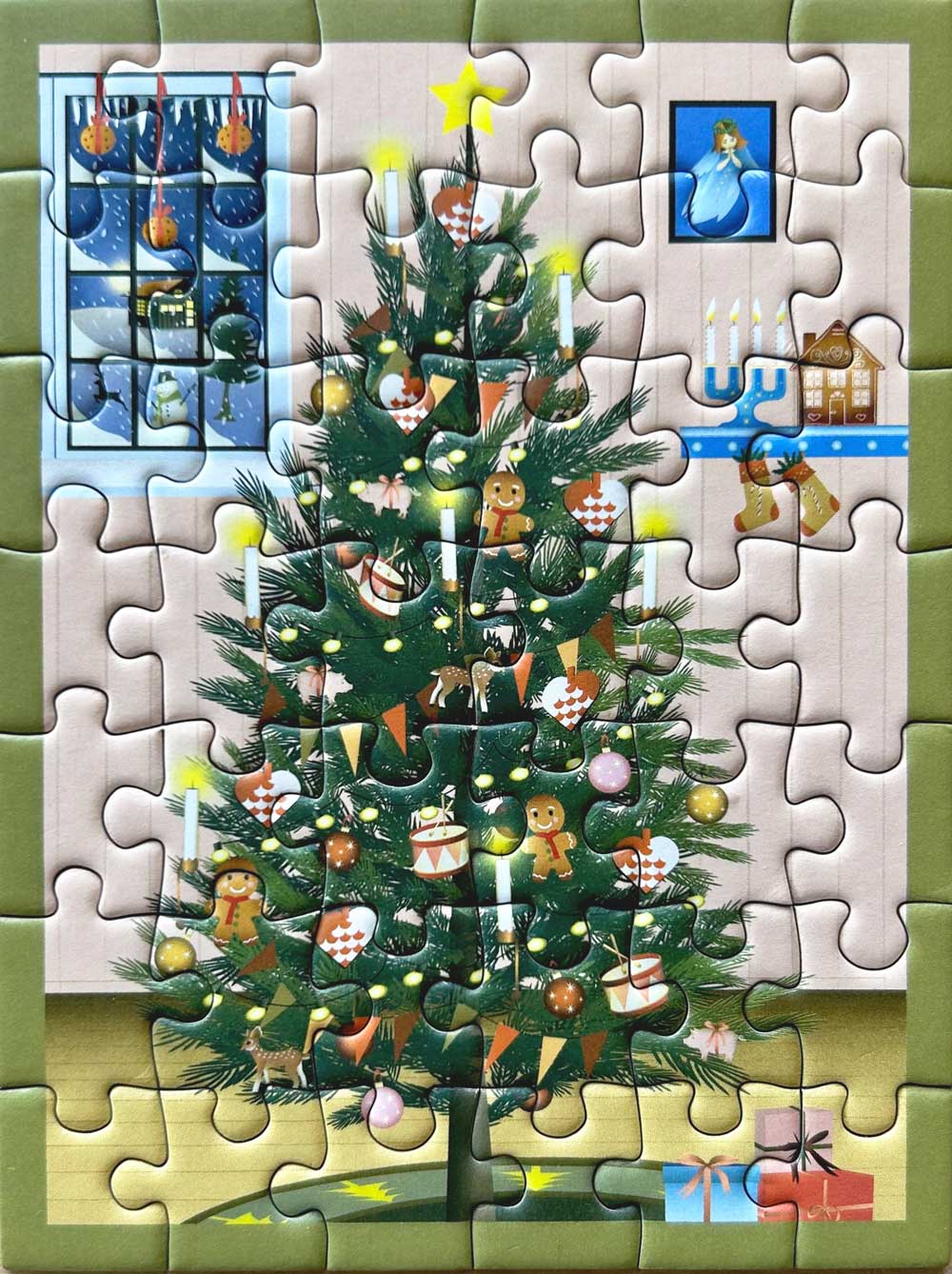 Alternative view of the mini puzzle game - Christmas tree