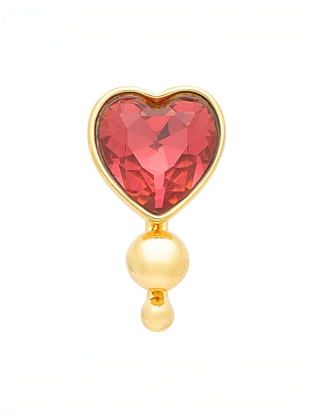 Earrings - Bouquet & Crystal Heart