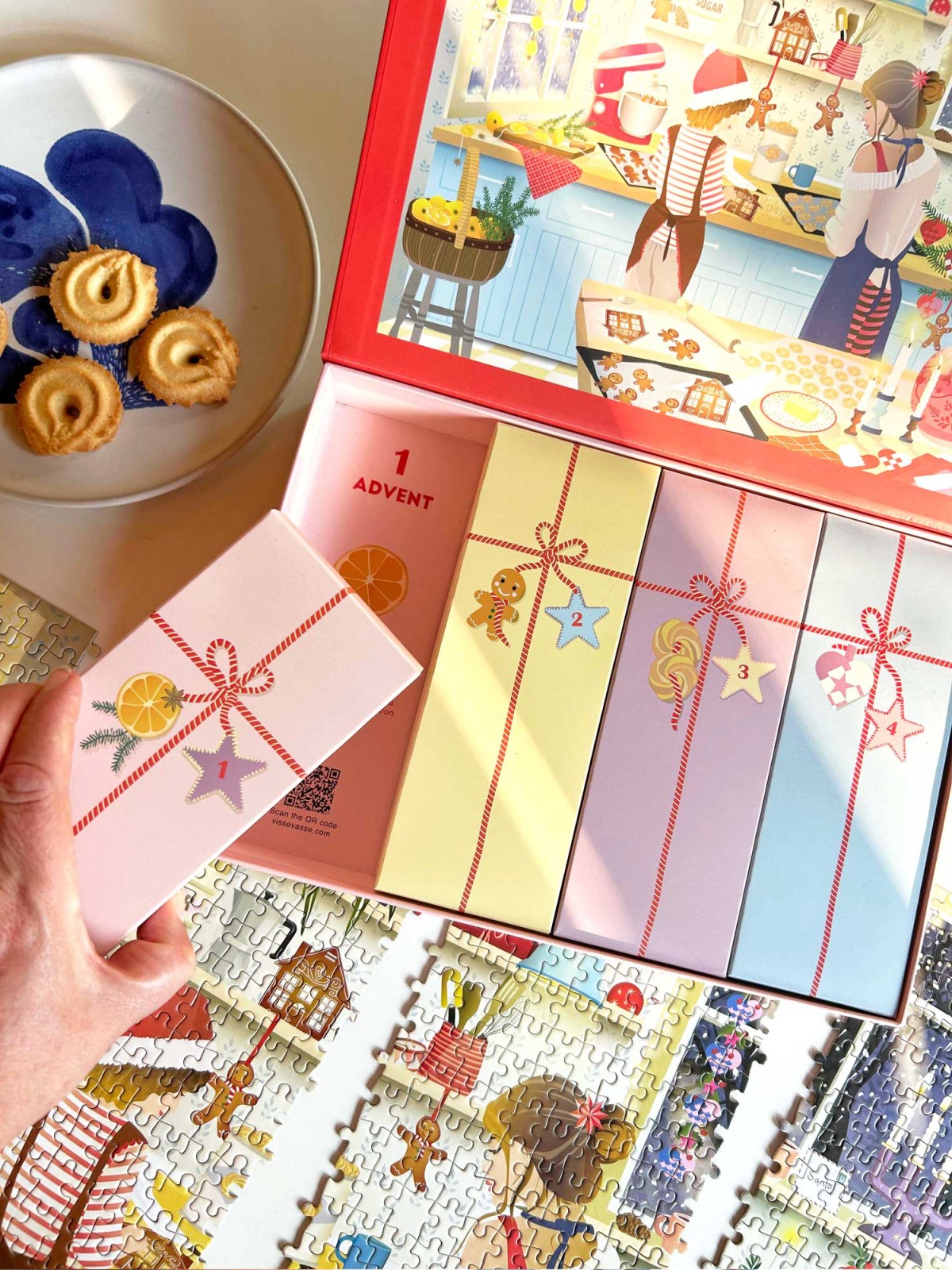 Alternative view of Puzzles advent calendar 1000 pieces - Sweet Christmas