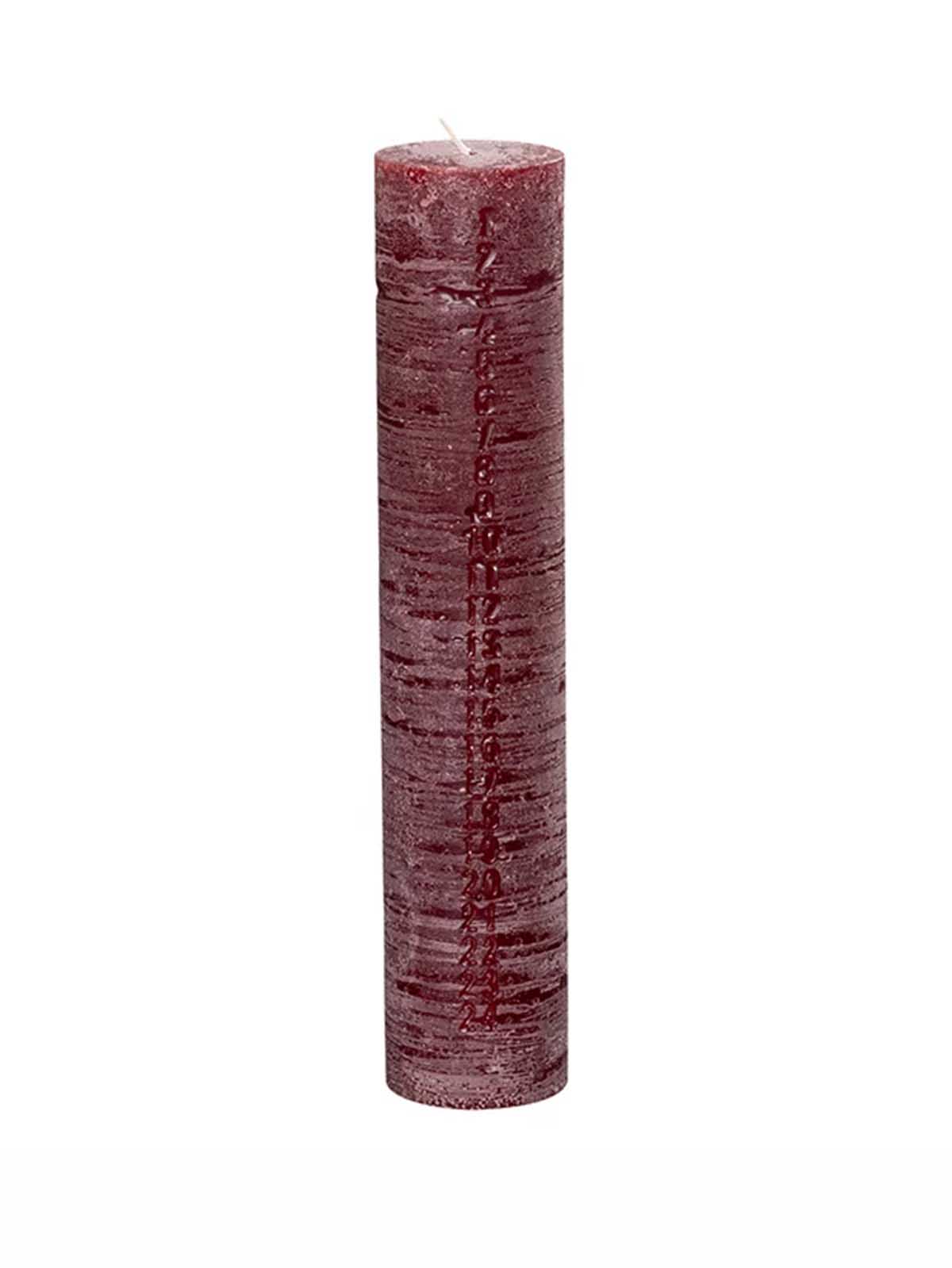 Alternative view of Calendar light & quot;Frozen look& quot; 6x20 cm - Bordeaux