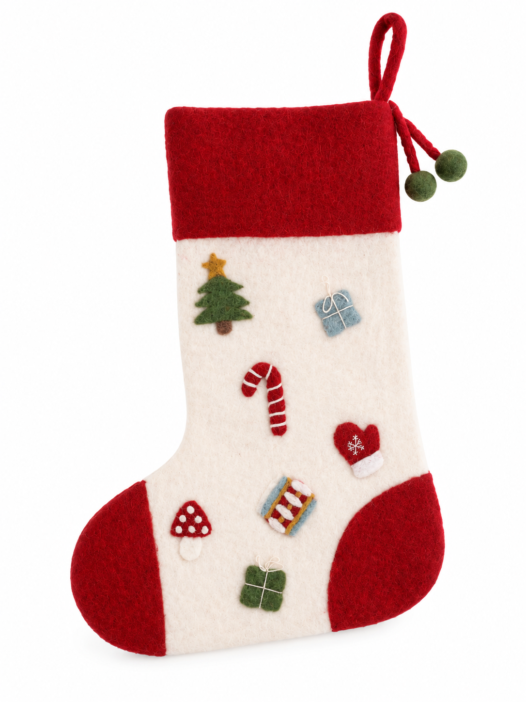 Alternative view of Gry & Sif - Big Christmas sock in red and white