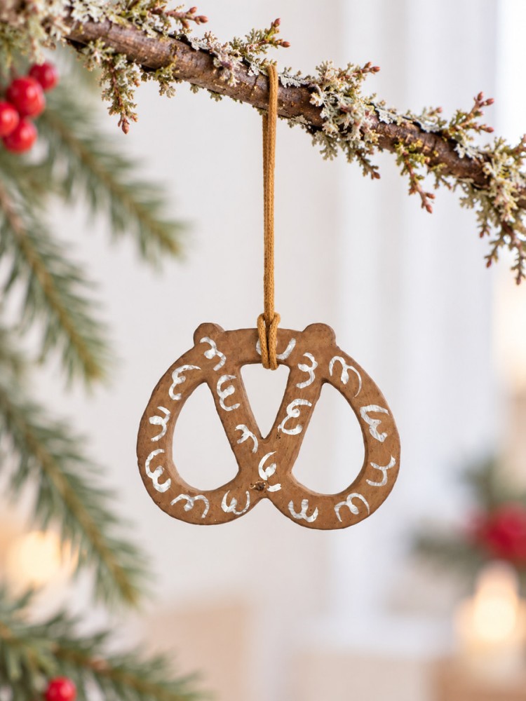 Kringle in cotton maché – brown