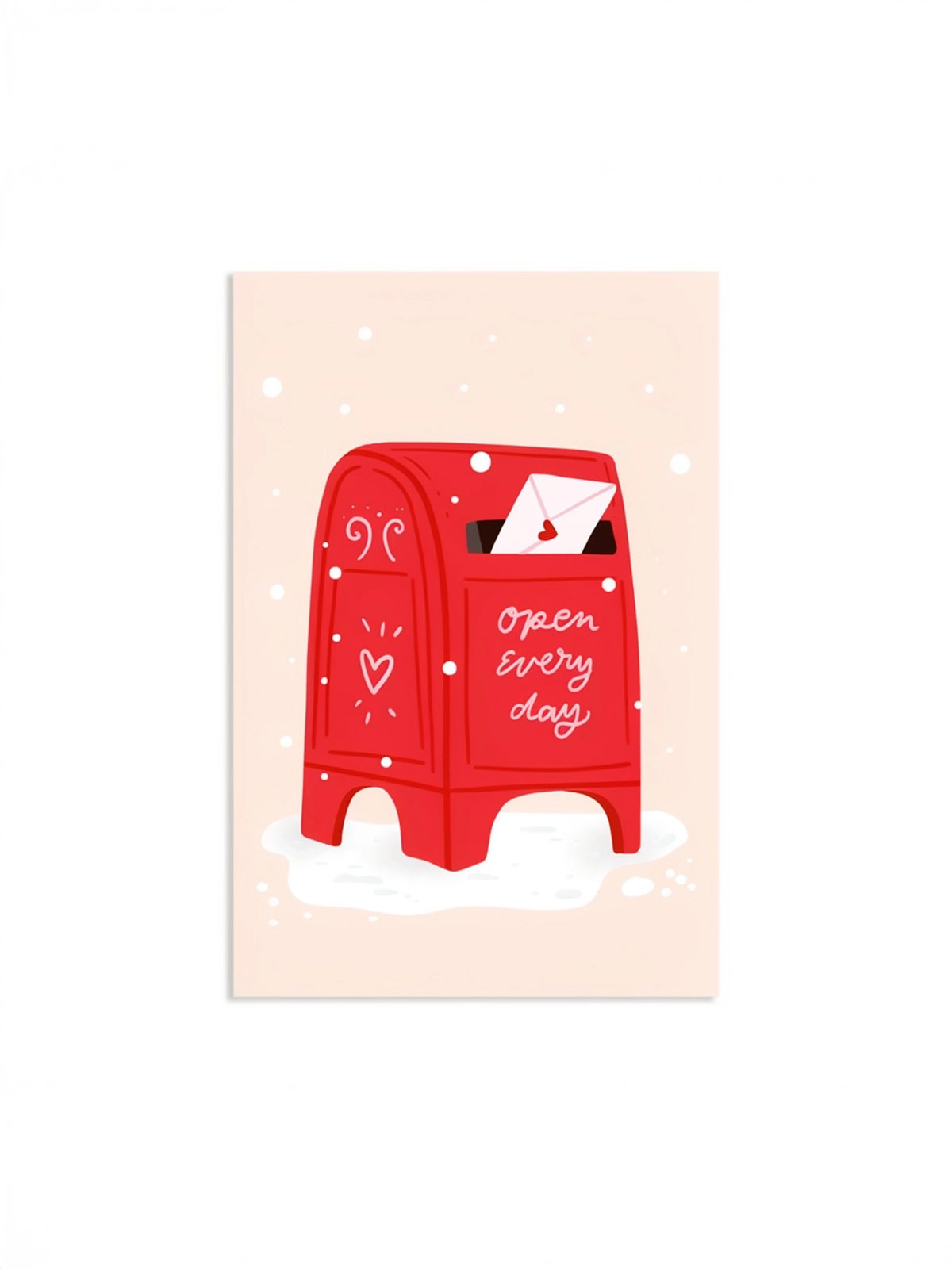 On and off cards - Mailbox & quot;Open every day& quot;